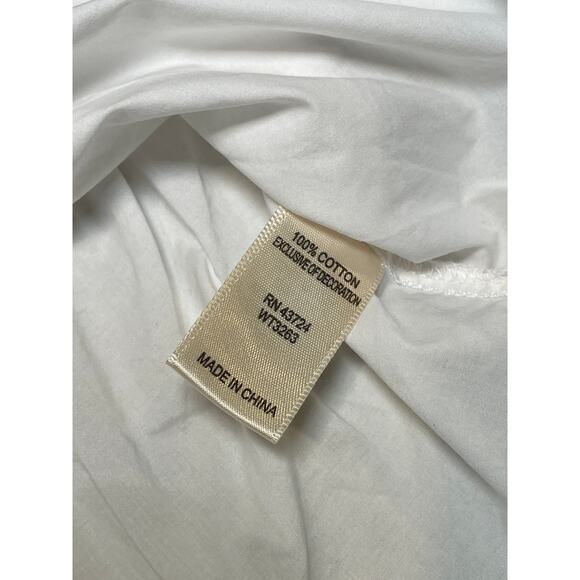 Linda Anderson Red Embroidered Floral Puff‑Sleeve Top (100% Cotton) – Size XL - Picture 5 of 10